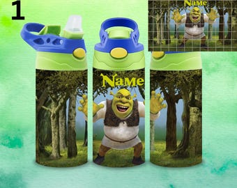 12oz. Custom/Personalized Shrek Flip Top Tumbler