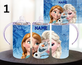 12oz. Custom/Personalized frozen Sippy Cup Tumbler