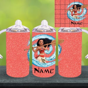 12oz. Custom/Personalized Moana Sippy Cup