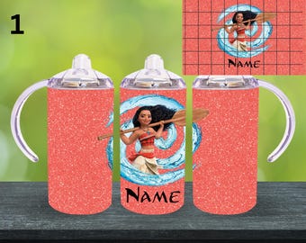 12oz. Custom/Personalized Moana Sippy Cup