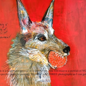 EMERY Custom Pet Portraits  Commissions     see other photos examples in my style  jill emery  folk art  outsider art