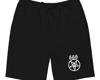 Occult 666 Fleece Shorts