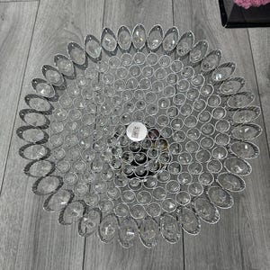 Zilveren kristallen diamanten ronde fruitschaal snack dienblad hapjesstandaard cake display dienblad woondecoratie bling sparkle cadeau-idee