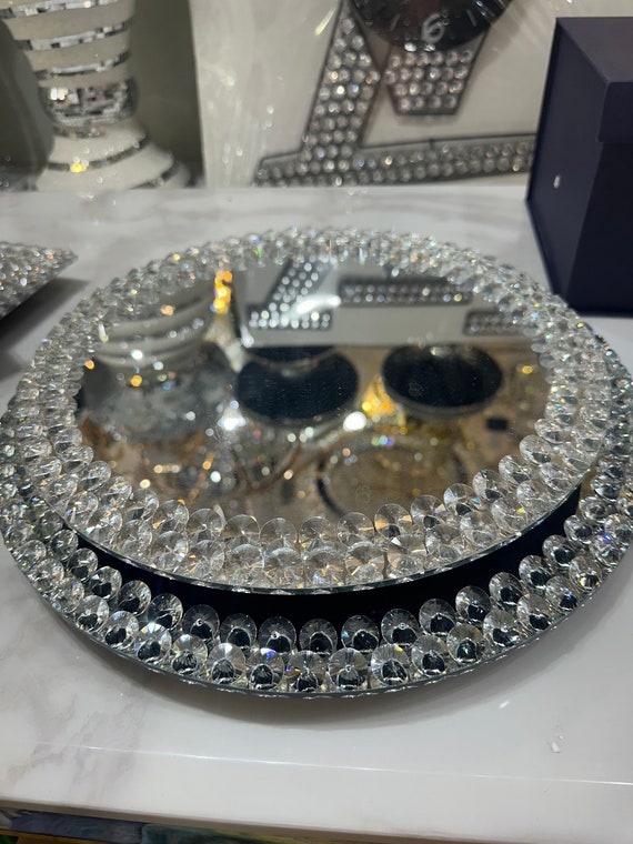 Piatto Girevole Lazy Susan In Vetro Temperato - 50 Cm Per Tavoli Rotondi