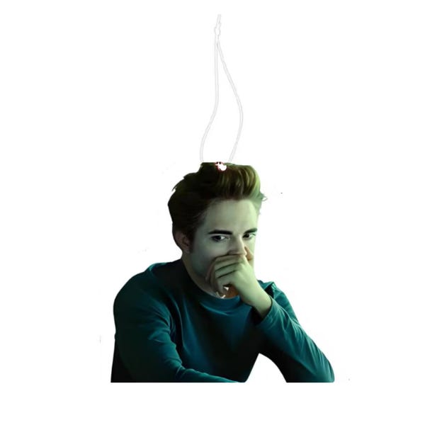 Stinky Face Edward Vampire Funny Gift Car Air Freshener