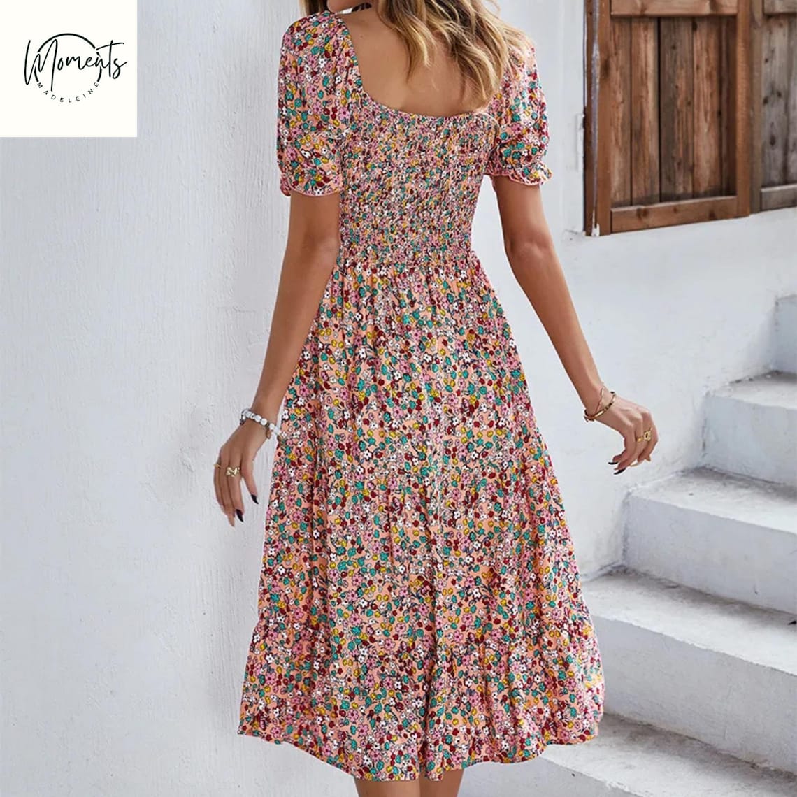 Amber - Women’s Chic Boho Midi Dress main image 0