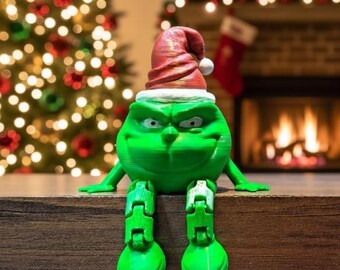Grinch 3D STL Figure Pack: Christmas Santa (3MF Files)