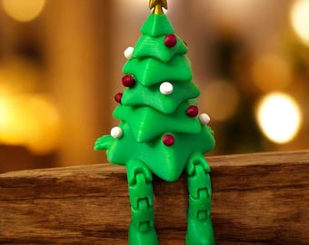 Articulated Dangling Legs Christmas Tree STL File (Digital Download)