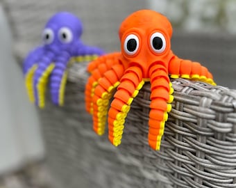 Articulated Octopus STL | 3D Printing Model | Flexible Toy Digital File