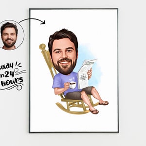 Personalisierte Ruhestand Cartoon Portrait, benutzerdefinierte Ruhestand Karikatur Zeichnung vom Foto, lustige Ruhestand Karikatur, Geschenk zum Ruhestand