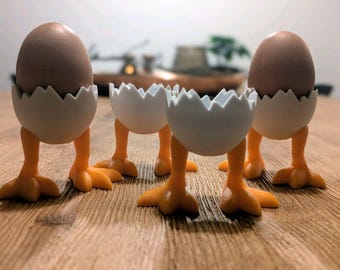 Funny Egg Holder STL File | 3D Printed Duck Legs Egg Cup (Digital Download)