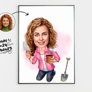 Retrato de caricatura de jubilación personalizado, dibujo de caricatura de jubilación personalizado a partir de una foto, caricatura divertida de jubilación, regalo para la jubilación