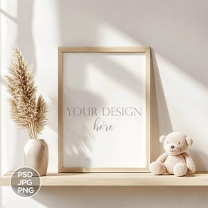5x7 Kinderzimmer Rahmen Mockup Kinderzimmer Mockup, Wandkunst Mockup, Poster Mockup Kinderzimmer Mockup Psd Mockup Rahmen Kinderzimmer