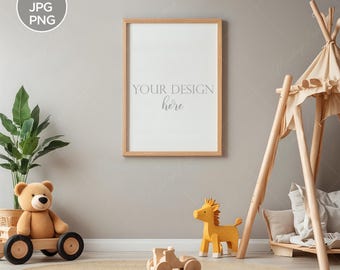 Nursery Frame Mockup: DIN A A4 Vertical Mock (Digital Download)