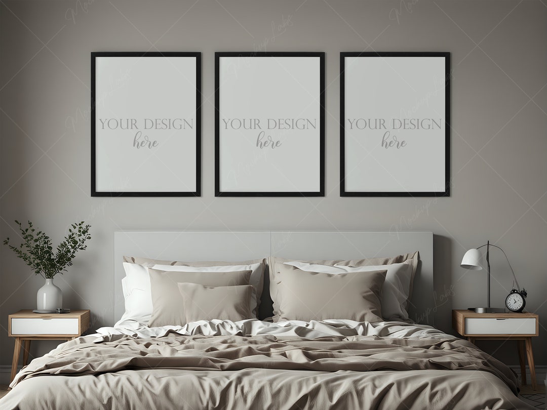 3x4 Versatile PSD Frame Mockup Set for Interior Wall Art