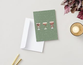 Merry Martini Christmas Card