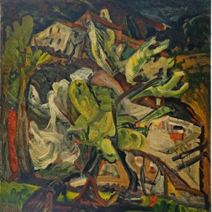 Chaim Soutine (1893-1943) (after) -   Landscape of Cagnes  - Lithograph