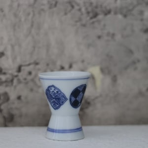Japanese Sake Cup | Mini Ceramic Ochoko for Sake | Handcrafted Blue and White Sakeware,Japanese Culture,Traditional Art