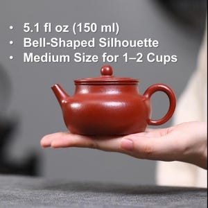 Dzwonkowaty czajniczek Ming De Yixing Zisha: 150 ml gliniany czajniczek Gongfu z gliny Zhuni, aromatyzujący chiński czajniczek z fioletowej gliny