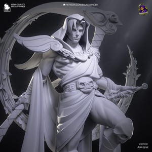Personificatie van de dood | 12K verzamelfiguur met hoge resolutie | Cadeau voor anime-RPG-fantasygamers | Garagekit | Modelbouwpakket | Hobbyschilderen