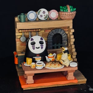 Chibi Cute Ghost | Kolekcjonerska miniatura drukowana w 3D | Prezent dla fanów Japonii, anime i mangi | Malowanie miniatur | Zestaw garażowy/modelowy | Figurki Nomnom