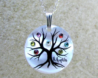 Family Tree Necklace "Small II” (7 stone max)