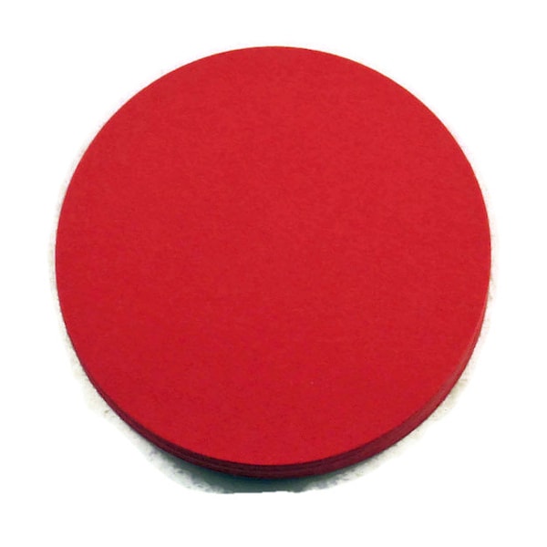 Three Inch Die Cut Paper Circles  3 inch Circles in Red Quantity of 30