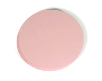 Two Inch  Circles Die Cut Paper Circles  2 inch Circles in  Baby Pink