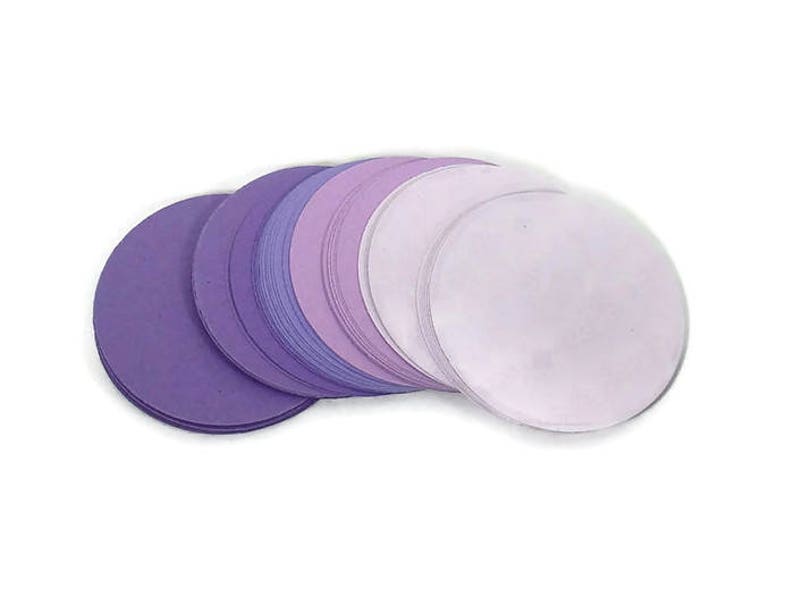 Two Inch Paper Die Cut Circles 2 inch Circles in Purple Passion image 1