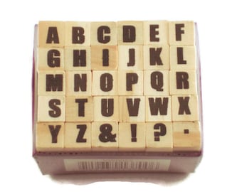 Mini Alphabet Rubber Stamp Set (ARS-3)