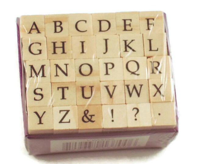 Mini Alphabet Rubber Stamp Set ARS11 Etsy