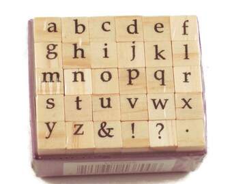 Mini Alphabet Rubber Stamp Set (ARS-9)