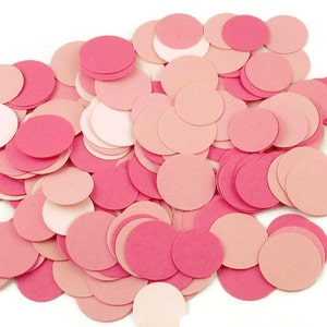 Pink Paper Confetti: Party Decoration, Scrapbooking (300 Pieces)