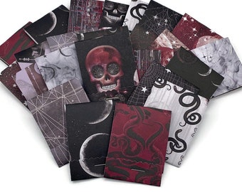 Halloween Matchbook Notepads Set of 24 Match Books Mini Note Pads in Eclipse