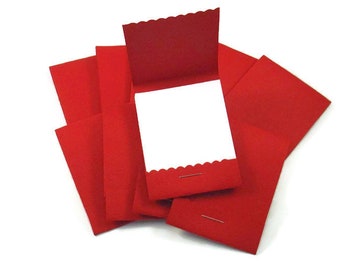 Matchbook Notepads Set of 20  Match Books Mini Note Pads in Red