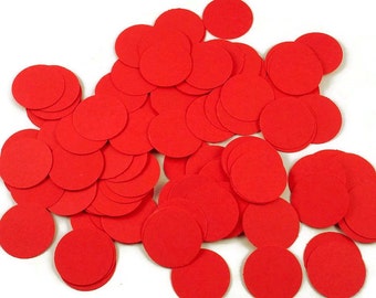 Funfetti Confetti  Large Dots in Red Quantity 250