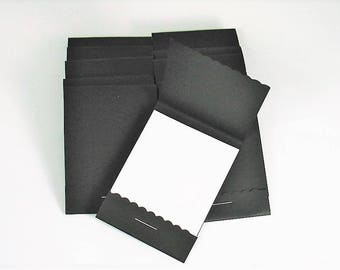 Matchbook Notepads Bulk Pack Set of 100 Match Books Mini Note Pads in Black