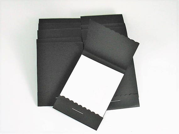 20 Matchbook Notepads Party Favors in Gilded