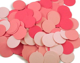 Funfetti Confetti  Large Dots in Pink Pop Quantity 250