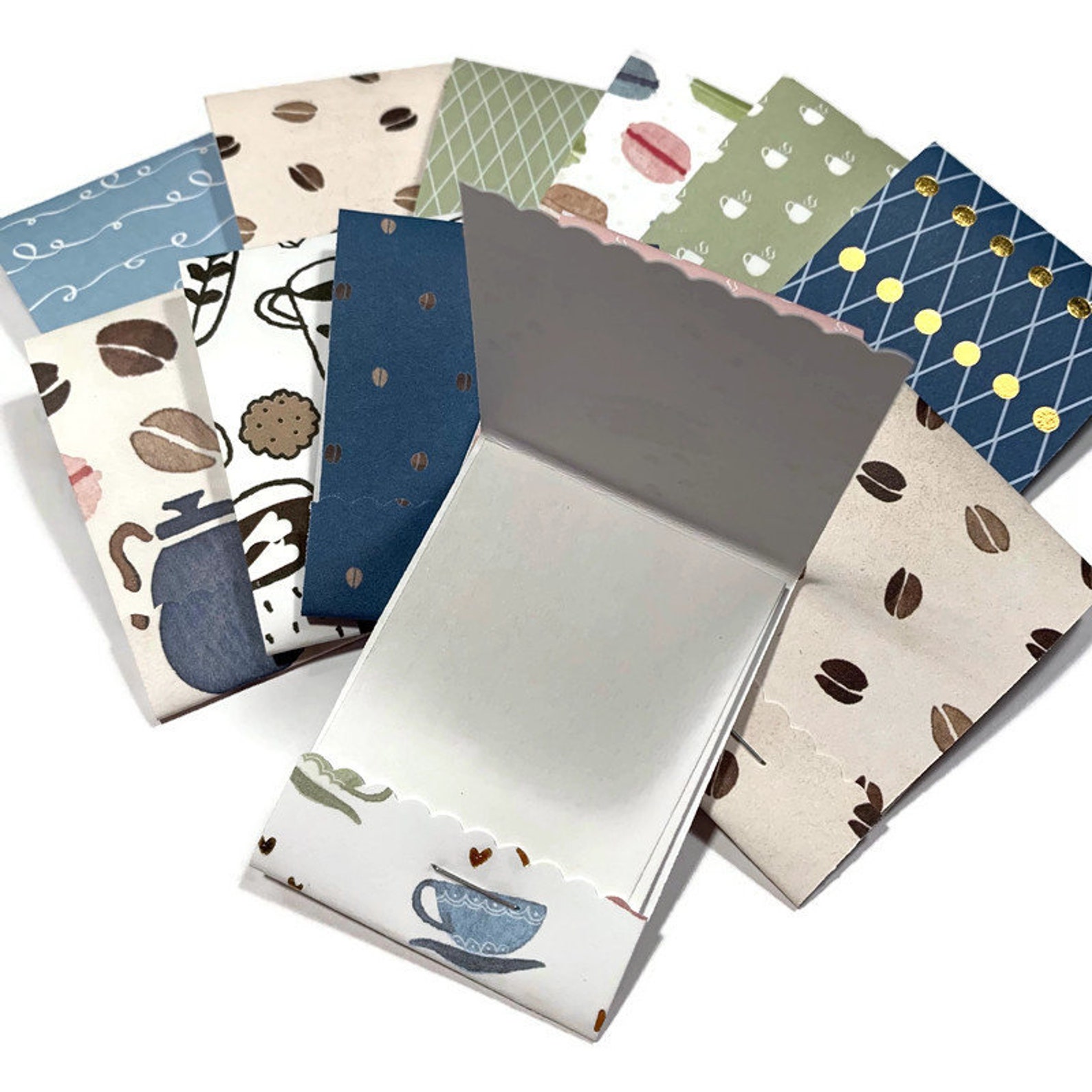 24 Mini Matchbook Sized Notepad Party Favors in Brewtiful Day Etsy