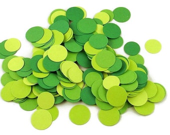 Funfetti Paper Party  Confetti  Dots in  Fresh Greens Mix  300 Pieces