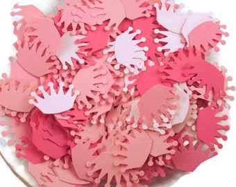 Funfetti Paper Confetti  Die Cut  Crowns in Pink Pop