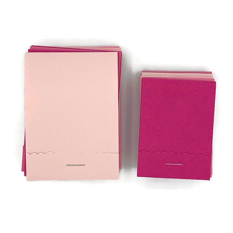 Pink Party Favors 20 Matchbook Notepads Mini Note Pads in Pink Etsy