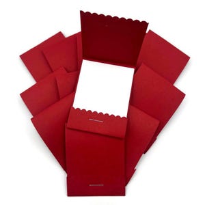 Matchbook Notepads Set of 20  Match Books Mini Note Pads in Red