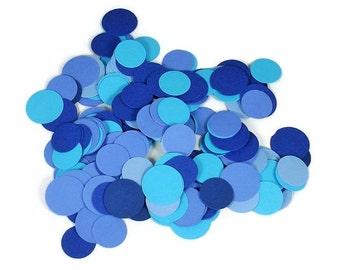 Funfetti Paper Party  Confetti  Dots in Jazzy Blues Mix Quantity 300