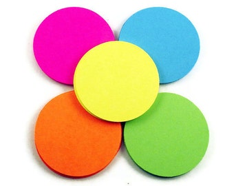 Paper Die Cut Circles in  South Beach Two Inch Quantity 50