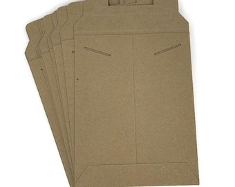 Kraft Stay Flat Mailers Tab Lock Set of 10