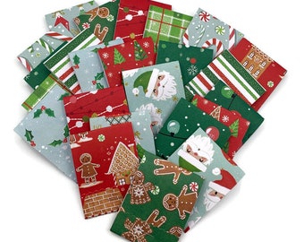 24 Holiday Matchbook Notepads Matchbook Favors in Whimsical Christmas