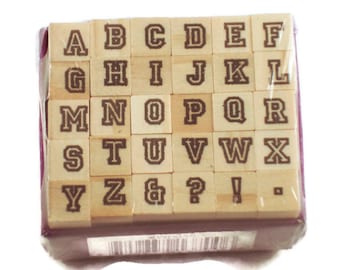 Mini Alphabet Rubber Stamp Set  (ARS-2)