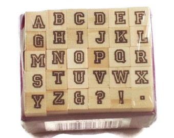Mini Alphabet Rubber Stamp Set (ARS-2)